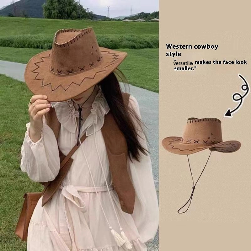 Men'S Mens Accessories - Women Men Cowboy Hat Western Suede