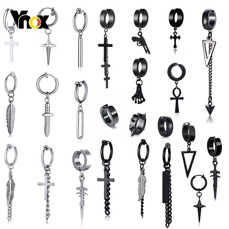 Men'S Accessories Drop Shipping - Vnox Gothic Dangle Earrings for Men