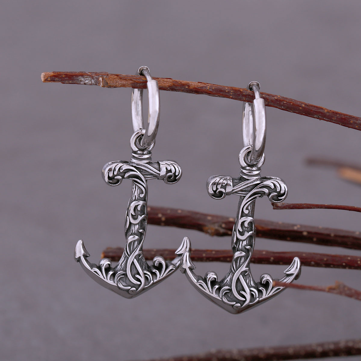 Men'S Accessories Drop Shipping - Stainless Steel Vintage Viking Anchor Drop