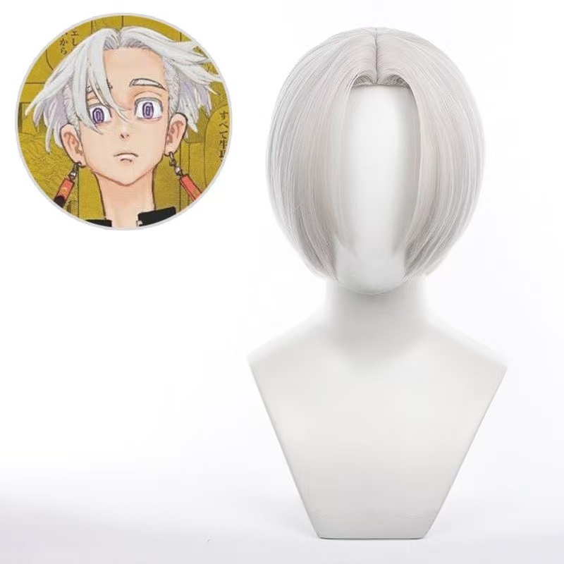 Men Accessories In Silver - Kurokawa Izana Cosplay Wig Silver Gray