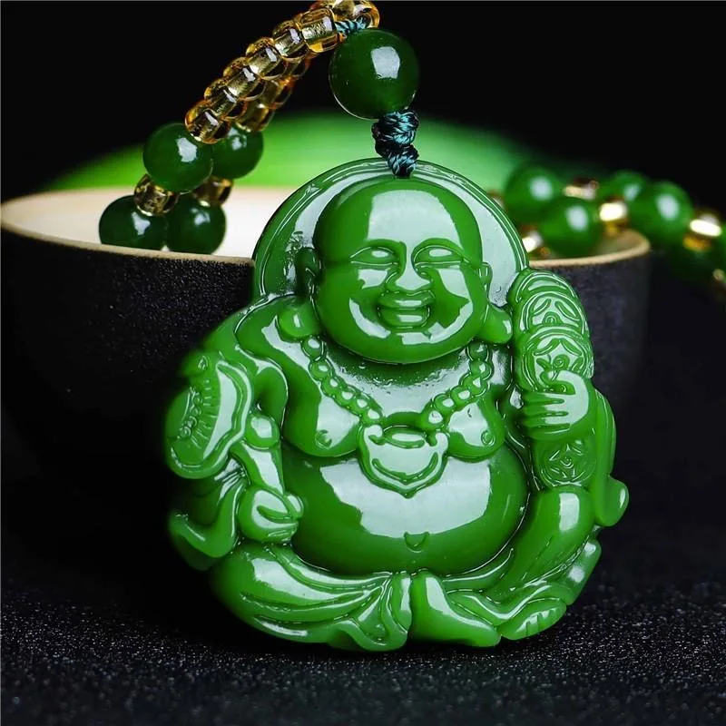 Chinese Green Jade Maitreya Bu - Men'S Mens Accessories review and price