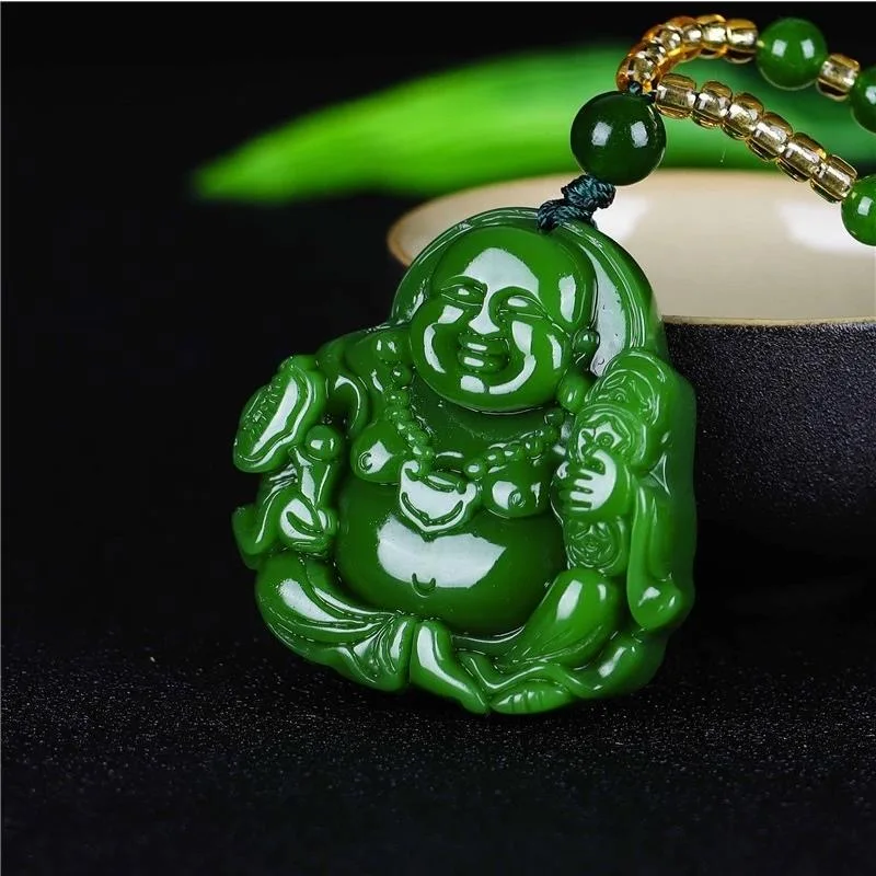 Chinese Green Jade Maitreya Bu - Men'S Mens Accessories review and price