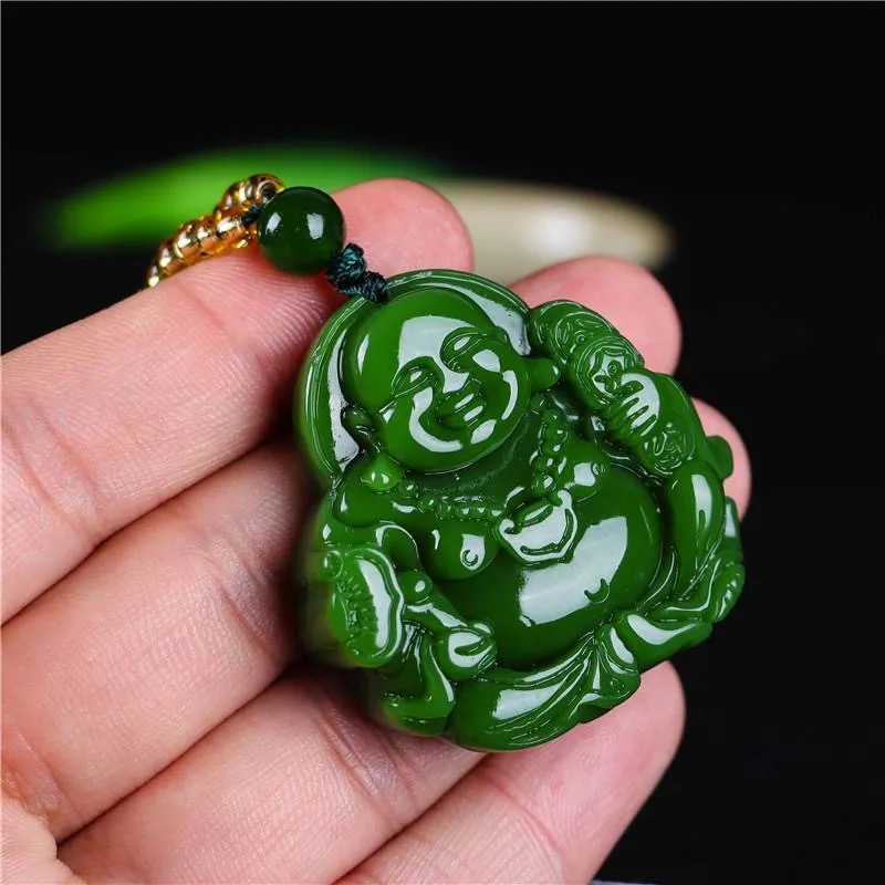 Chinese Green Jade Maitreya Bu - Men'S Mens Accessories review and price