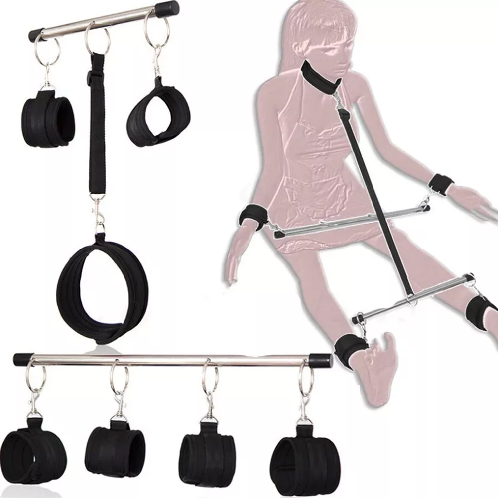 Metal Open Leg Bar Handcuffs A - Men'S Vegan Accessories review and price