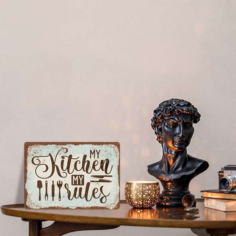 My Kitchen My Rules Sign Metal - Men Accessories Rule review and price