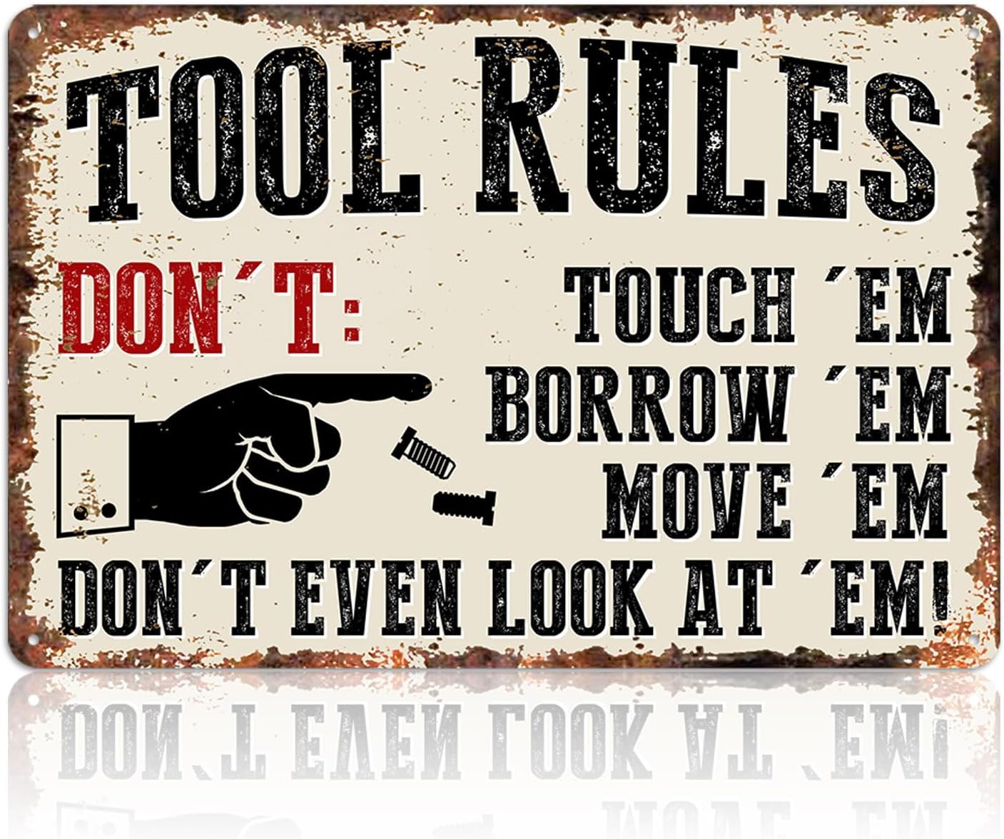 Garage Signs Metal Wall Decor  - Men Accessories Rule review and price