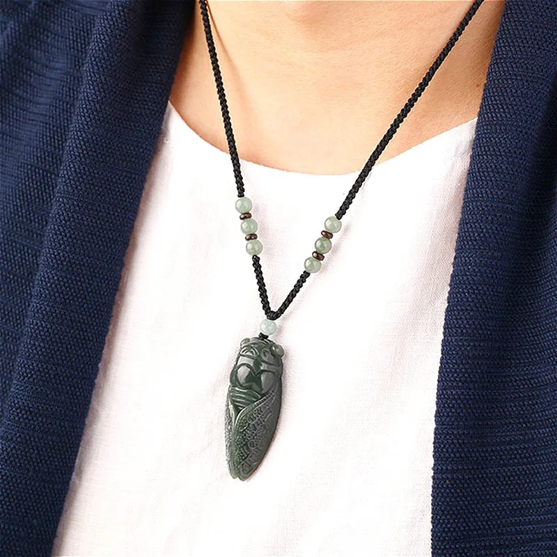 Natural Hetian Jade Cicada Pen - Men'S Mens Accessories review and price
