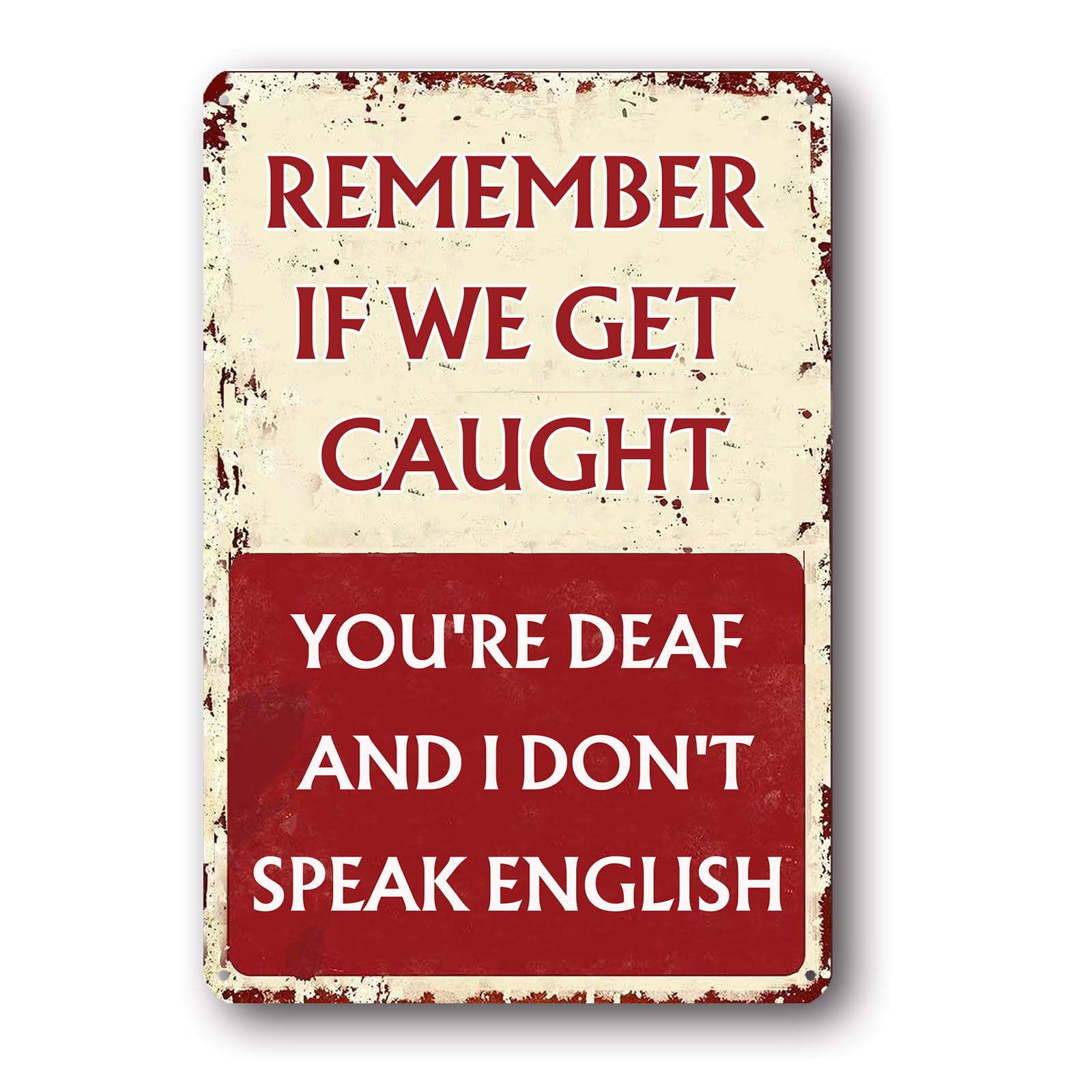 Funny Sarcasm Metal Tin Signs  - Men Accessories Rule review and price