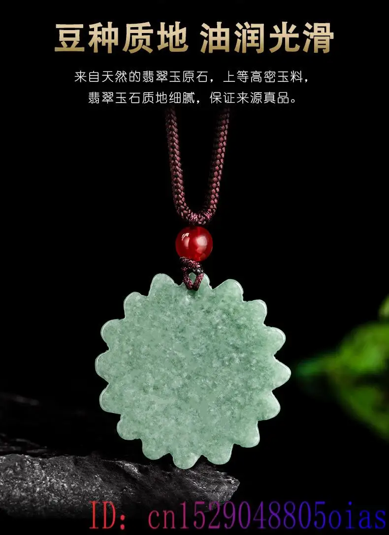 Green Jadeite Sunflower Pendan - Men'S Mens Accessories review and price