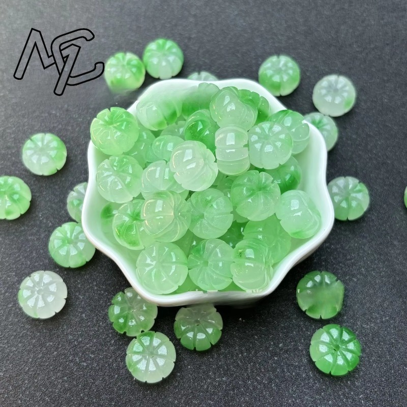10pcs A Green Jade Pumpkin Bea - Men'S Mens Accessories review and price