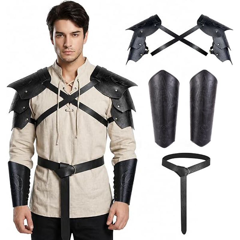 Medieval PU Leather Armor Set  - Men'S Mens Accessories review and price