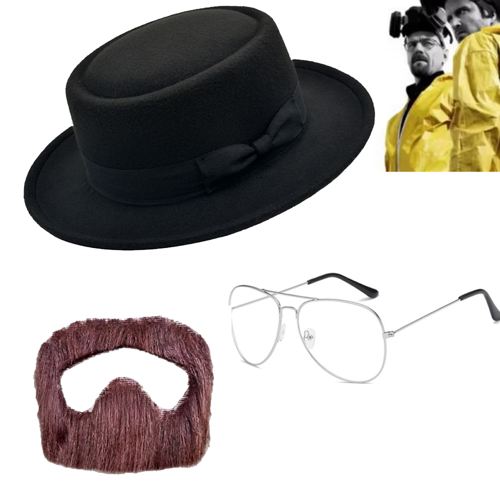 Walter White Cosplay Beard Hat - Men Accessories Hat review and price