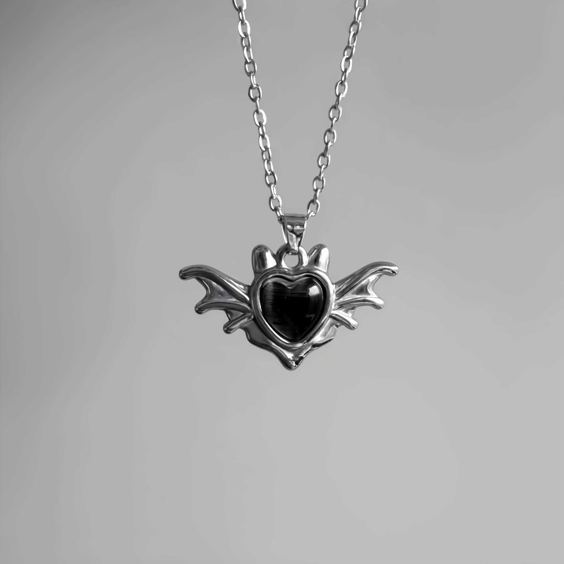 Gothic Vampire Bat Charm Neckl - Men'S Vampire Accessories review and price