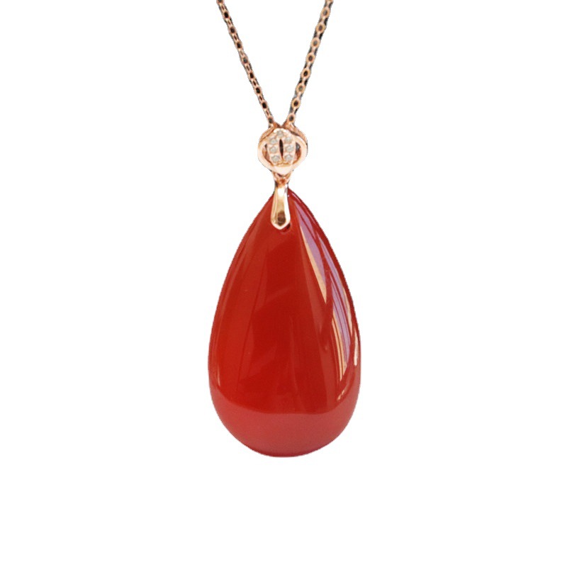 S925 Silver Inlaid Natural Red - Men'S Accessories Drop Shipping review and price