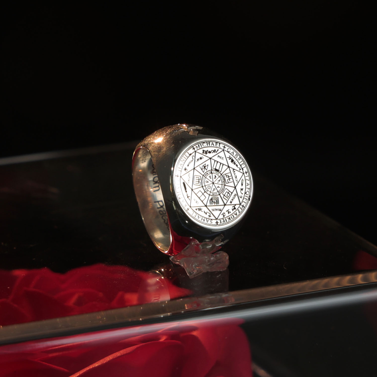 20mm Solid Signet Ring 925 Sil - Men Accessories In Silver review and price