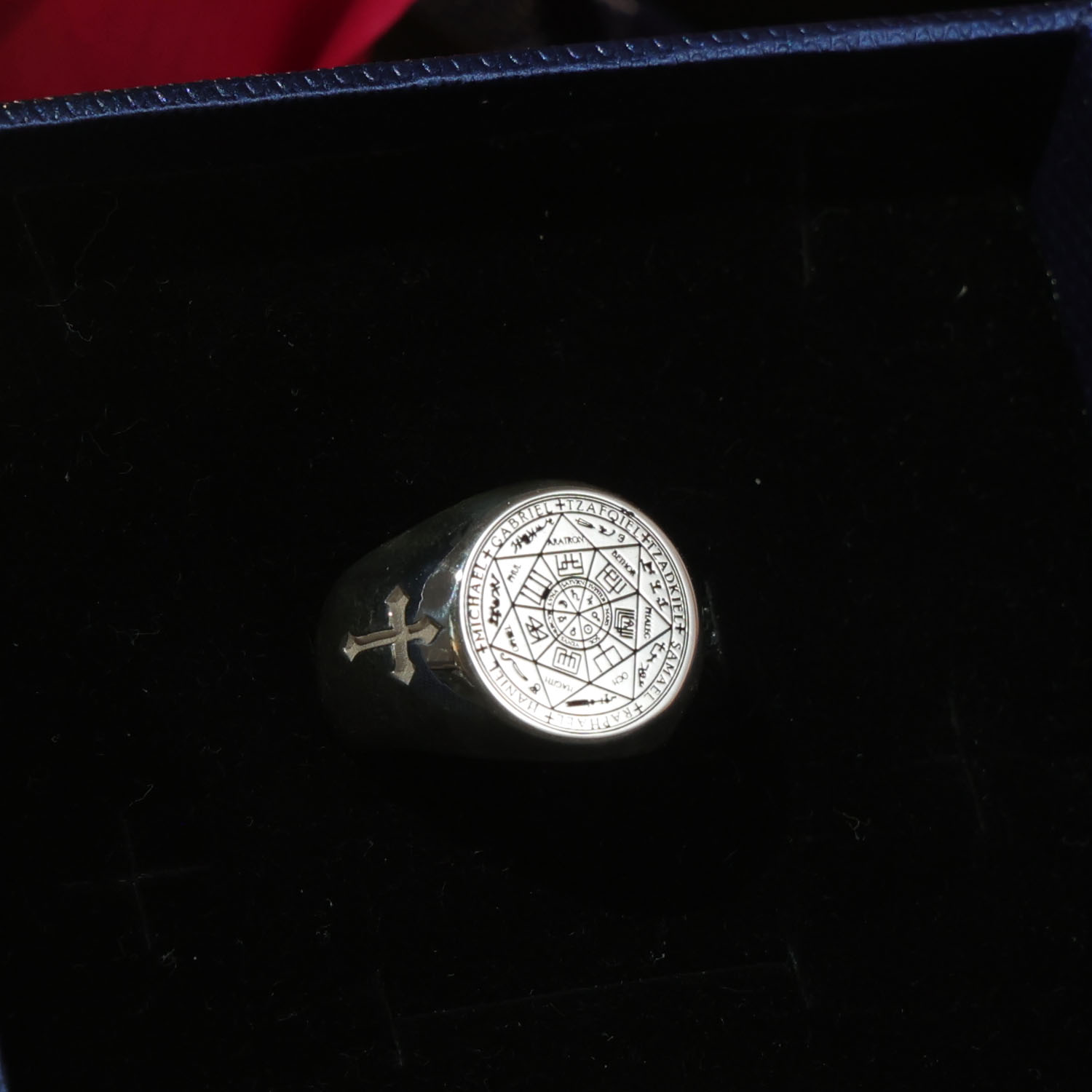 20mm Solid Signet Ring 925 Sil - Men Accessories In Silver review and price