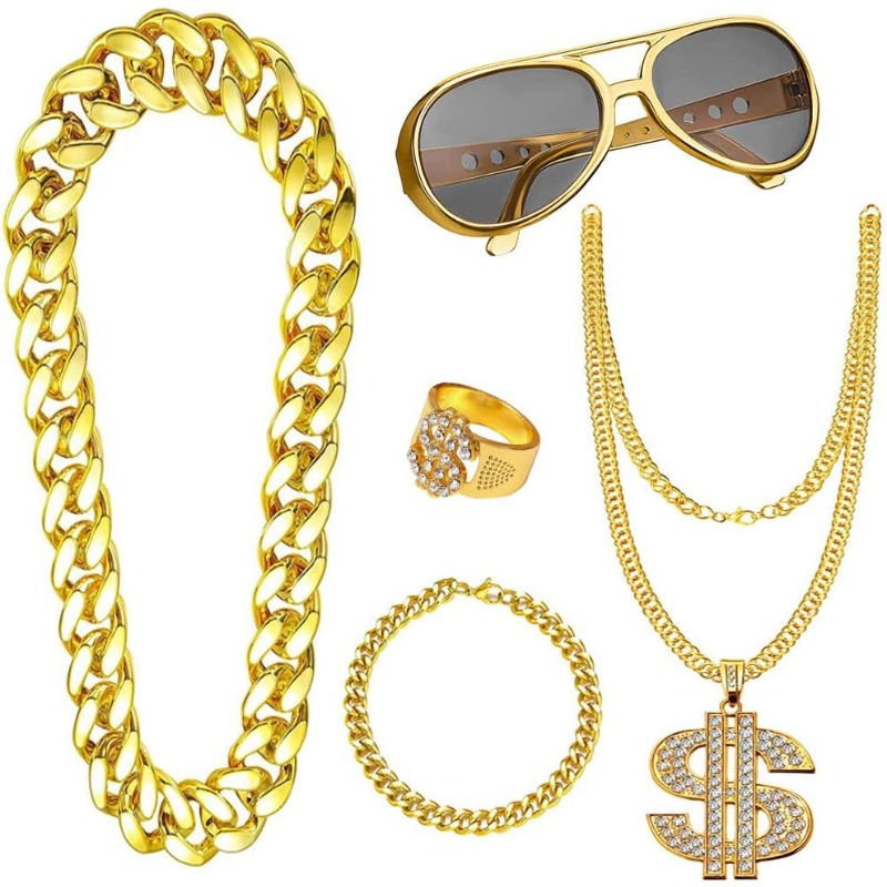 5pcs Hip Hop Costume kit,80s F - Men'S Accessories In The 80S review and price