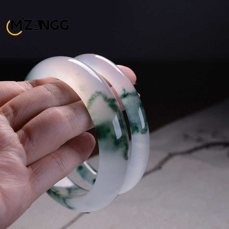 Natural Green Jadeite Bangle J - Men'S Vegan Accessories review and price