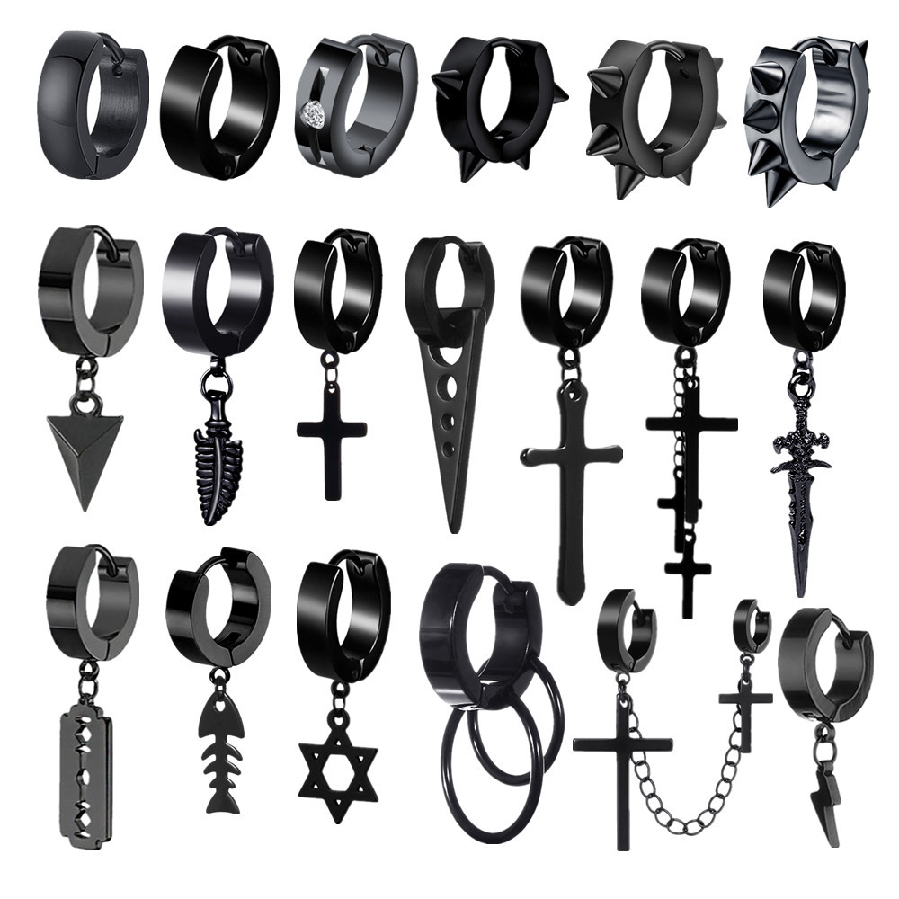 2023 New Black Punk Stainless  - Men'S Accessories Drop Shipping review and price