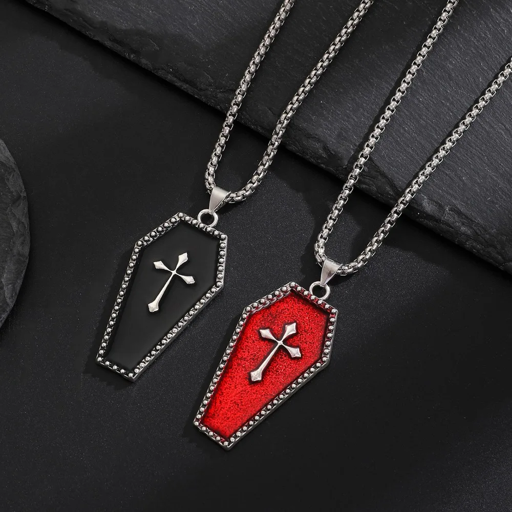 Darkly Gothic Style Red Black  - Men'S Vampire Accessories review and price