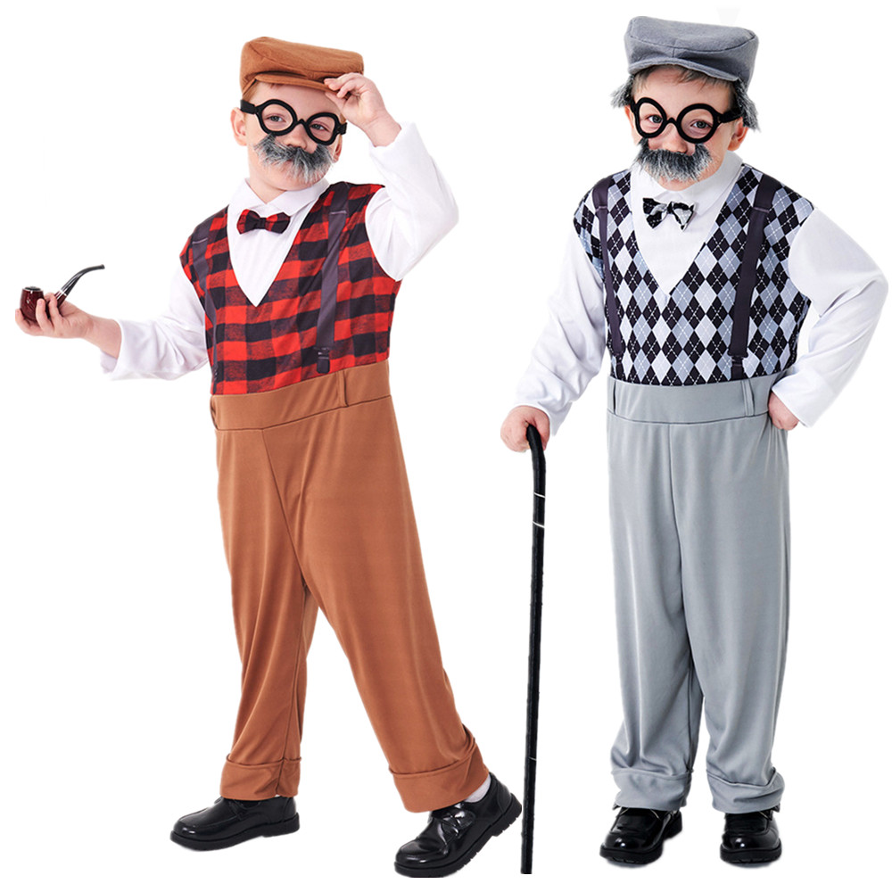 Halloween Cosplay Old Man Cost - Men Accessories Hat review and price