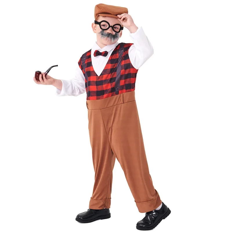 Halloween Cosplay Old Man Cost - Men Accessories Hat review and price