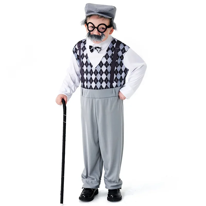 Halloween Cosplay Old Man Cost - Men Accessories Hat review and price