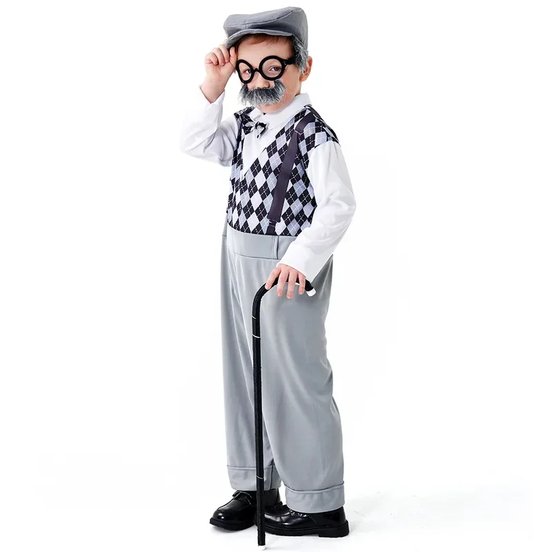 Halloween Cosplay Old Man Cost - Men Accessories Hat review and price
